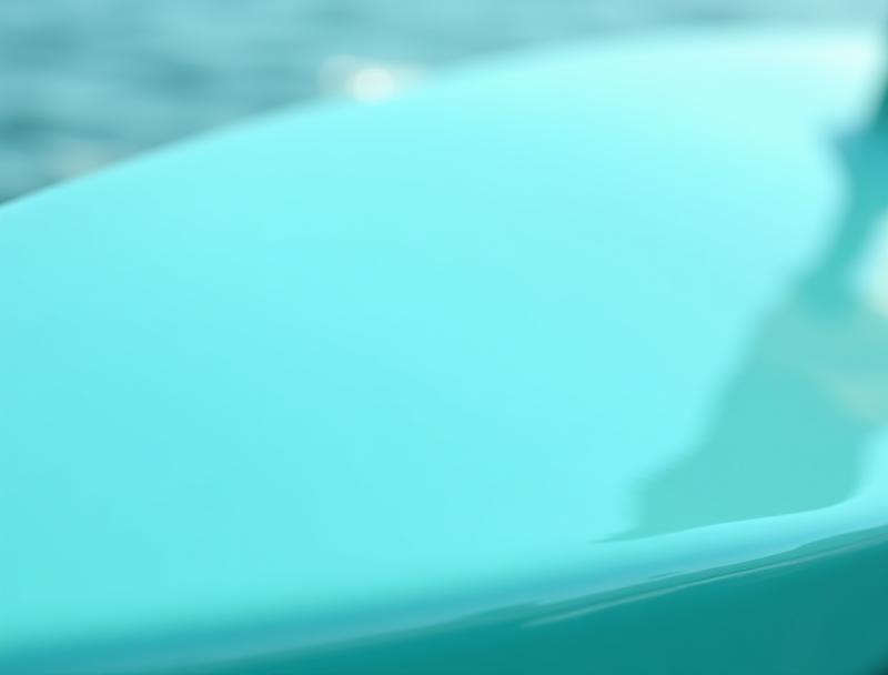 Gelcoat repair completed, showing a restored surface